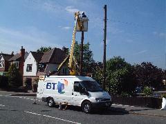 BT Transit With Cherry Picker 2 Southborough Rd 020905